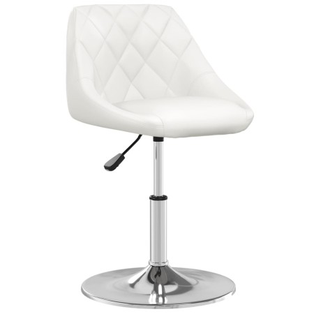 Weißer Küchenhocker aus Kunstleder von vidaXL, Küchenhocker - Ref: Foro24-3088655, Preis: 82,01 €, Rabatt: %