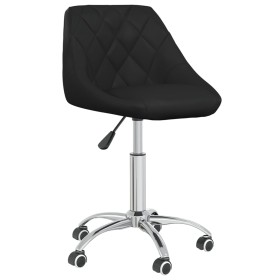 Drehbarer Esszimmerstuhl aus schwarzem Kunstleder von vidaXL, Essstühle - Ref: Foro24-3088686, Preis: 92,77 €, Rabatt: %