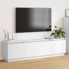 Mueble de TV con LED Blanco 180 x 38 x 49 cm