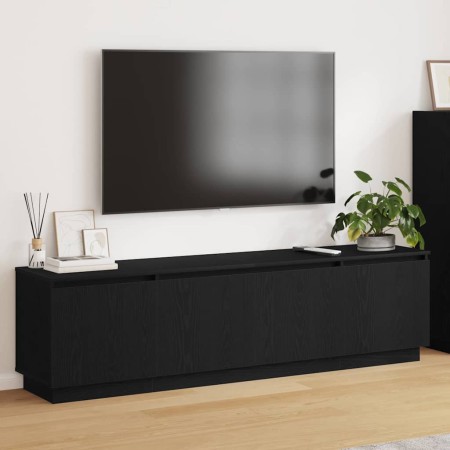 Mueble de TV con LED Roble negro 180 x 38 x 49 cm en Muebles TV | Comprar online en Foro24