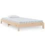 Solid pine wood stackable bed 80x200 cm by vidaXL, Beds and slatted bases - Ref: Foro24-820402, Price: 98,95 €, Discount: %