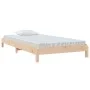 Solid pine wood stackable bed 80x200 cm by vidaXL, Beds and slatted bases - Ref: Foro24-820402, Price: 98,95 €, Discount: %