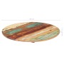 Solid recycled wood round table top 50 cm 15-16 mm by vidaXL, Table tops - Ref: Foro24-286032, Price: 39,14 €, Discount: %