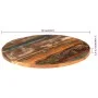 Round table top 60 cm made of solid recycled wood 25-27 mm by vidaXL, Table tops - Ref: Foro24-286038, Price: 65,56 €, Discou...