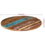 Round table top 80 cm 25-27 mm solid recycled wood by vidaXL, Table tops - Ref: Foro24-286040, Price: 115,65 €, Discount: %