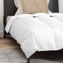 Juego de Edredón con almohada 2 pcs Blanco 135 x 200 cm Plumas