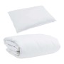 Juego de Edredón con almohada 2 pcs Blanco 155 x 200 cm Plumas