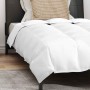 Juego de Edredón con almohada 2 pcs Blanco 155 x 220 cm Plumas