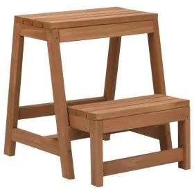 Klappbarer Trittstuhl aus massiver Fichtenholz von vidaXL, Treppenhocker - Ref: Foro24-315299, Preis: 64,40 €, Rabatt: %