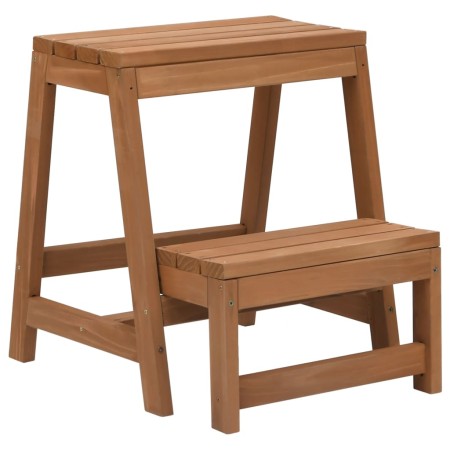 Folding solid fir wood stool with steps by vidaXL, Stair stools - Ref: Foro24-315299, Price: 74,27 €, Discount: %