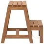 Folding solid fir wood stool with steps by vidaXL, Stair stools - Ref: Foro24-315299, Price: 64,40 €, Discount: %
