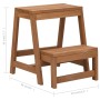 Folding solid fir wood stool with steps by vidaXL, Stair stools - Ref: Foro24-315299, Price: 74,27 €, Discount: %