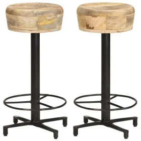 Kitchen stools 2 units solid mango wood 66 cm by vidaXL, Kitchen stools - Ref: Foro24-321962, Price: 144,95 €, Discount: %