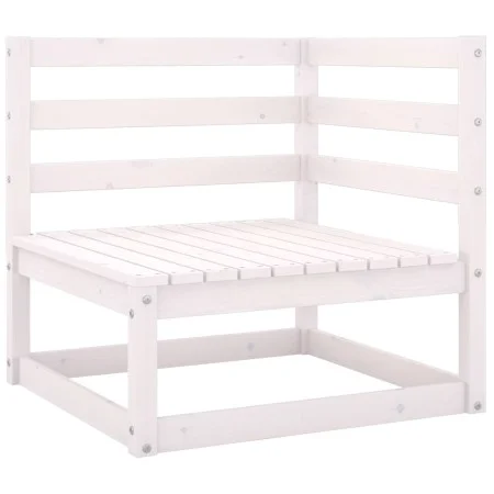 2-piece garden furniture set with white pine wood cushions by vidaXL, Modular outdoor sofas - Ref: Foro24-805751, Price: 101,...