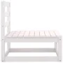 2-teiliges Gartenmöbel-Set mit Kissen aus weißem Kiefernholz von vidaXL, Modulare Sofas für den Außenbereich - Ref: Foro24-80...