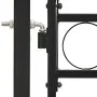 Doppeltüriges Zauntor mit Bogen 400x150 cm aus schwarzem Stahl von vidaXL, Gartentore - Ref: Foro24-143094, Preis: 414,67 €, ...
