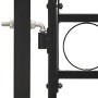 Doppeltüriges Zauntor mit Bogen 400x150 cm aus schwarzem Stahl von vidaXL, Gartentore - Ref: Foro24-143094, Preis: 422,63 €, ...