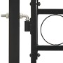 Doppeltüriges Zauntor mit Bogen 400x175 cm aus schwarzem Stahl von vidaXL, Gartentore - Ref: Foro24-143095, Preis: 464,76 €, ...