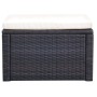 Taburete otomana poli ratán 53x53x30 cm marrón de vidaXL, Otomanas - Ref: Foro24-42670, Precio: 52,05 €, Descuento: %