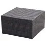 Poly rattan ottoman stool 53x53x30 cm brown by vidaXL, Ottomans - Ref: Foro24-42670, Price: 49,84 €, Discount: %