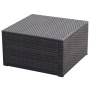 Taburete otomana poli ratán 53x53x30 cm marrón de vidaXL, Otomanas - Ref: Foro24-42670, Precio: 52,05 €, Descuento: %