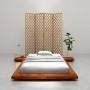 Estructura para futón japonés madera maciza de acacia 100x200 cm