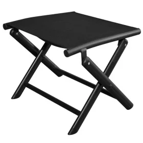 Reposapies plegable aluminio y textileno negro de vidaXL, Taburetes y sillas plegables - Ref: Foro24-41742, Precio: 60,27 €, ...