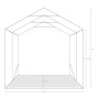 Carpa garaje de almacenamiento PVC verde 1,6x2,4 m