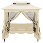 Cremeweiße Pavillon-Schaukelbank von vidaXL, Gartenwippen - Ref: Foro24-43239, Preis: 347,32 €, Rabatt: %
