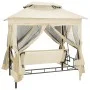 Cream white gazebo swing bench by vidaXL, Garden rockers - Ref: Foro24-43239, Price: 340,46 €, Discount: %