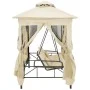 Cream white gazebo swing bench by vidaXL, Garden rockers - Ref: Foro24-43239, Price: 340,46 €, Discount: %