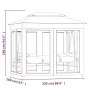 Cream white gazebo swing bench by vidaXL, Garden rockers - Ref: Foro24-43239, Price: 340,46 €, Discount: %