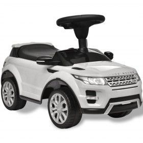 White toy car with music, Land Rover 348 model by vidaXL, Pedal or push vehicles - Ref: Foro24-10083, Price: 110,86 €, Discou...