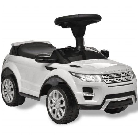White toy car with music, Land Rover 348 model by vidaXL, Pedal or push vehicles - Ref: Foro24-10083, Price: 110,86 €, Discou...