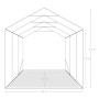 Carpa garaje de almacenamiento PVC verde 2,4x3,6 m