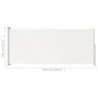 Toldo lateral retráctil de jardín crema 180x500 cm de vidaXL, Sombrillas - Ref: Foro24-313406, Precio: 88,73 €, Descuento: %