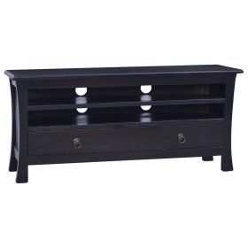 Möbel für TV aus massivem Mahagoniholz in Schwarz Kaffee 100x30x45 cm von vidaXL, TV-Möbel - Ref: Foro24-288305, Preis: 164,3...