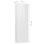Glossy white plywood office cabinet 60x32x190 cm by vidaXL, Filing cabinets - Ref: Foro24-800303, Price: 188,16 €, Discount: %