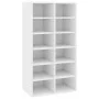 White plywood shoe cabinet 54x34x100.5 cm by vidaXL, Shoe racks and shoe organizers - Ref: Foro24-800396, Price: 80,65 €, Dis...