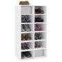 Mueble zapatero de madera contrachapada blanco 54x34x100,5 cm de vidaXL, Zapateros y organizadores de calzado - Ref: Foro24-8...