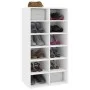 White plywood shoe cabinet 54x34x100.5 cm by vidaXL, Shoe racks and shoe organizers - Ref: Foro24-800396, Price: 80,65 €, Dis...