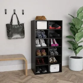 White plywood shoe cabinet 54x34x100.5 cm by vidaXL, Shoe racks and shoe organizers - Ref: Foro24-800397, Price: 82,57 €, Dis...