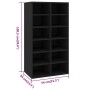 Mueble zapatero de madera contrachapada blanco 54x34x100,5 cm de vidaXL, Zapateros y organizadores de calzado - Ref: Foro24-8...
