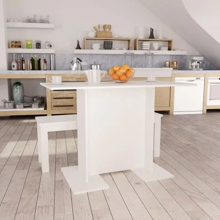 Esstisch aus weißem Sperrholz, 110 x 60 x 75 cm von vidaXL, Küchen- und Esstische - Ref: Foro24-800243, Preis: 57,87 €, Rabat...