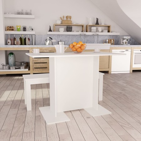 Esstisch aus weißem Sperrholz, 110 x 60 x 75 cm von vidaXL, Küchen- und Esstische - Ref: Foro24-800243, Preis: 58,82 €, Rabat...