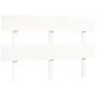 Double bed frame with white solid wood headboard by vidaXL, Beds and slatted bases - Ref: Foro24-3195062, Price: 133,86 €, Di...
