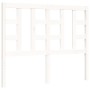 Double bed frame with white solid wood headboard by vidaXL, Beds and slatted bases - Ref: Foro24-3193892, Price: 140,93 €, Di...