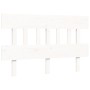 Double bed frame with white solid wood headboard by vidaXL, Beds and slatted bases - Ref: Foro24-3195127, Price: 136,75 €, Di...