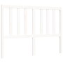 Double bed frame with white solid wood headboard by vidaXL, Beds and slatted bases - Ref: Foro24-3193827, Price: 137,96 €, Di...
