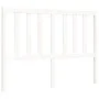 Double bed frame with white solid wood headboard by vidaXL, Beds and slatted bases - Ref: Foro24-3193827, Price: 135,87 €, Di...